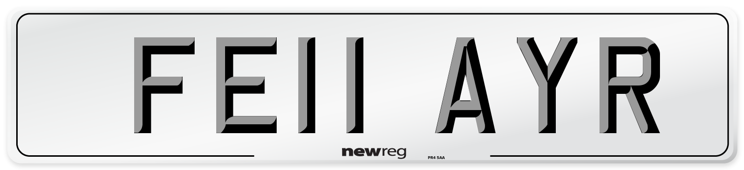 FE11 AYR Number Plate from New Reg